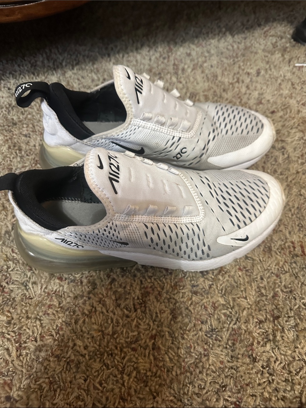 Nike Men’s Air Max 270 Athletic Sneakers - White/Black